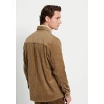 Ανδρικό Πουκάμισο Κοτλέ Oversize FUNKY BUDDHA FBM008-077-05 Μπεζ - Image 5