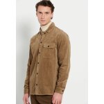 Ανδρικό Πουκάμισο Κοτλέ Oversize FUNKY BUDDHA FBM008-077-05 Μπεζ - Image 6