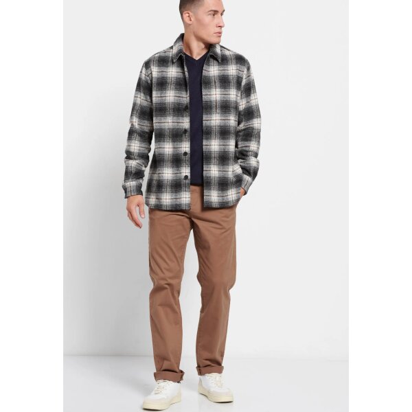 FBM008-080-05_ANTHRACITE_2 Ανδρικό Πουκάμισο Καρώ FUNKY BUDDHA FBM008-080-05 Ανθρακί - Image 3