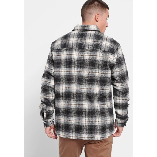 FBM008-080-05_ANTHRACITE_4 Ανδρικό Πουκάμισο Καρώ FUNKY BUDDHA FBM008-080-05 Ανθρακί - Image 5