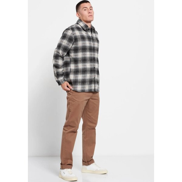 FBM008-080-05_ANTHRACITE_5 Ανδρικό Πουκάμισο Καρώ FUNKY BUDDHA FBM008-080-05 Ανθρακί - Image 6