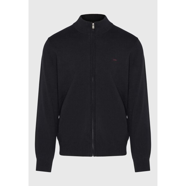 FBM008-080-09_BLACK_6 Ανδρική Ζακέτα Πλεκτή FUNKY BUDDHA FBM008-080-09 Μαύρο - Image 1