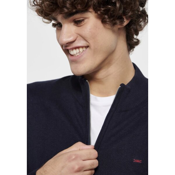 Ανδρική Ζακέτα Πλεκτή FUNKY BUDDHA FBM008-080-09 Μπλε - Image 4