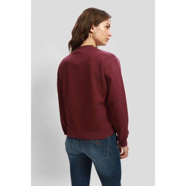 Guess-Sudadera-Mujer-W3BQ12KBKM0-G4A1-4 Γυναικεία Μπλούζα Guess Φούτερ με λογότυπο με στρας μπροστά W3BQ12KBKM0-G4A1 - Image 3