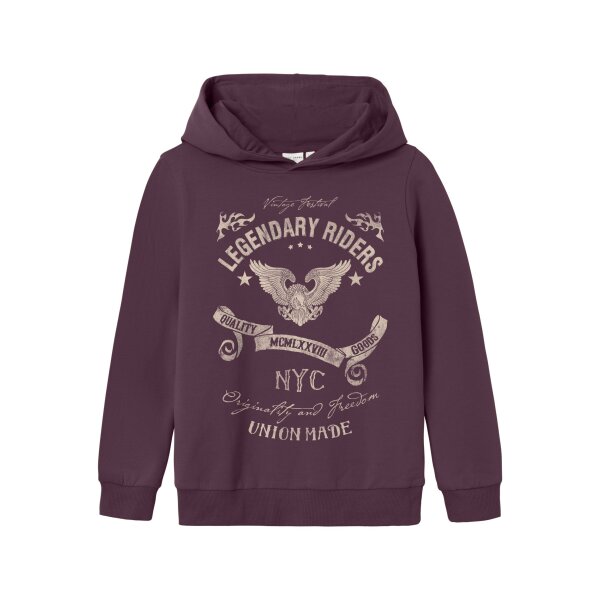 NAME-IT_Autumnwinter_4347328_13220352 ΠΑΙΔΙΚΗ ΜΠΛΟΥΖΑ ΦΟΥΤΕΡ ΜΕ ΚΟΥΚΟΥΛΑ ΜΩΒ ΑΓΟΡΙ  NAME IT 13220352 - Image 1