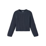 Παιδική Πλεχτή Μπλούζα Crop Name It 13220011 Μπλέ Κορίτσι
