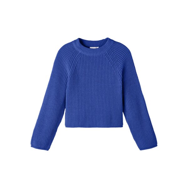 Παιδική Πλεχτή Μπλούζα Crop Name It 13220011 Μπλέ Ρούα Κορίτσι - Image 1