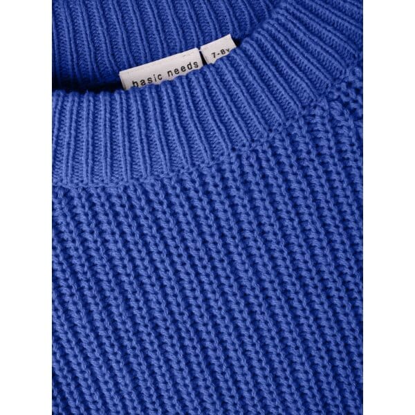 Παιδική Πλεχτή Μπλούζα Crop Name It 13220011 Μπλέ Ρούα Κορίτσι - Image 4