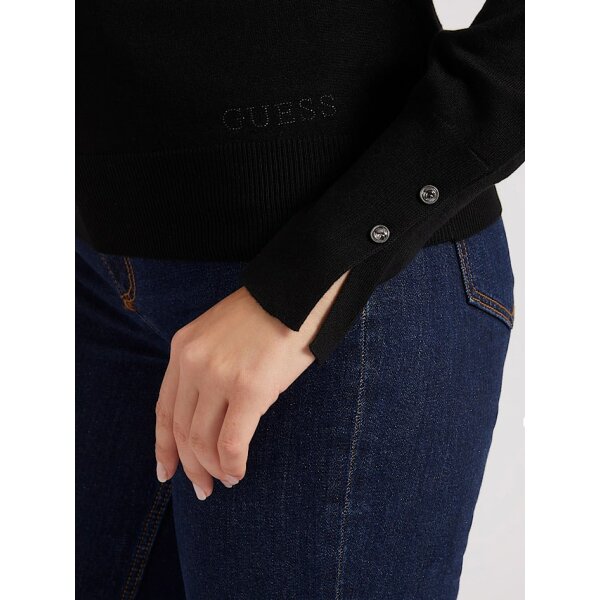 Γυναικεία Μπλούζα Guess Ζιβάγκο Μαύρο W2BR53Z2V62-JBLK - Image 4