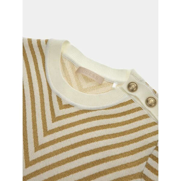 Γυναικείο Πουλόβερ με λογότυπο 4g Guess Εκρού W3BR26Z3AE0-F02T - Image 5