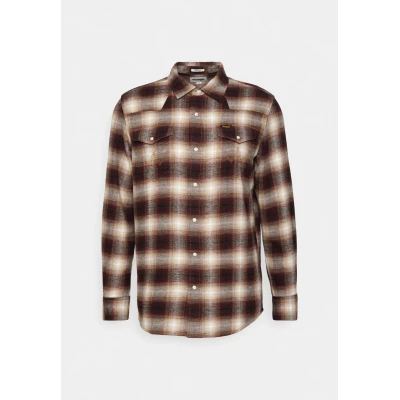 Ανδρικό Πουκάμισο WRANGLER 112341919 Καφέ Μπεζ