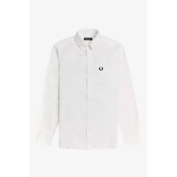 Ανδρικό Πουκάμισο FRED PERRY BUTTON DOWN COLLAR M5650 Εκρού - Image 2
