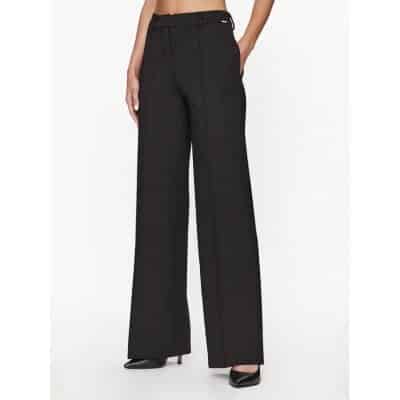 Γυναικείο Παντελόνι υφασμάτινο W3BB40 KBJP2 Μαύρο Slim Fit