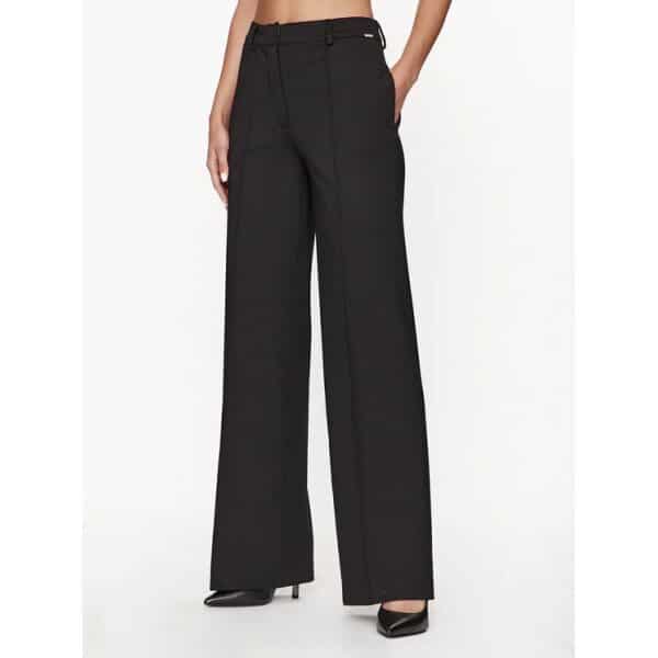Γυναικείο Παντελόνι υφασμάτινο W3BB40 KBJP2 Μαύρο Slim Fit - Image 1
