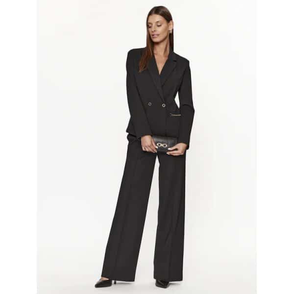 Γυναικείο Παντελόνι υφασμάτινο W3BB40 KBJP2 Μαύρο Slim Fit - Image 3