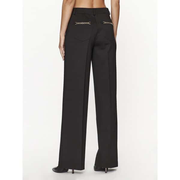 Γυναικείο Παντελόνι υφασμάτινο W3BB40 KBJP2 Μαύρο Slim Fit - Image 4