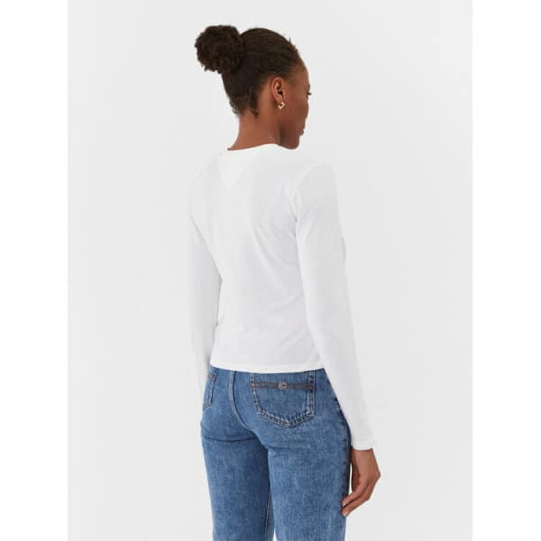 Γυναικεία Μπλούζα  by Essential Logo DW0DW16438 Λευκό Slim Fit - Image 2