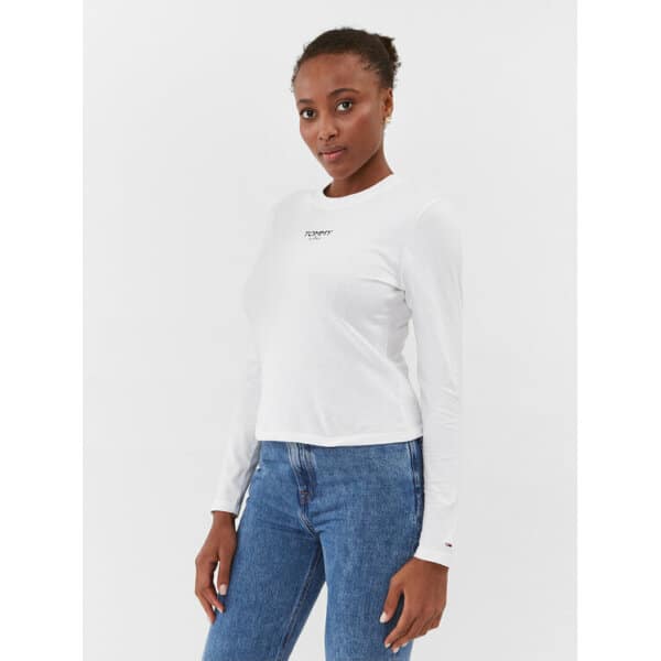 Γυναικεία Μπλούζα  by Essential Logo DW0DW16438 Λευκό Slim Fit - Image 1