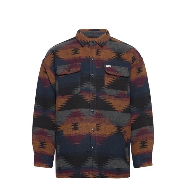 Ανδρικό Πουκάμισο OVERSHIRT WRANGLER 112341116 Μπλε Καφέ - Image 3