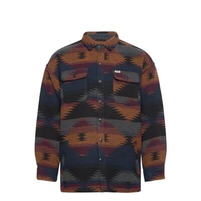 Ανδρικό Πουκάμισο OVERSHIRT WRANGLER 112341116 Μπλε Καφέ