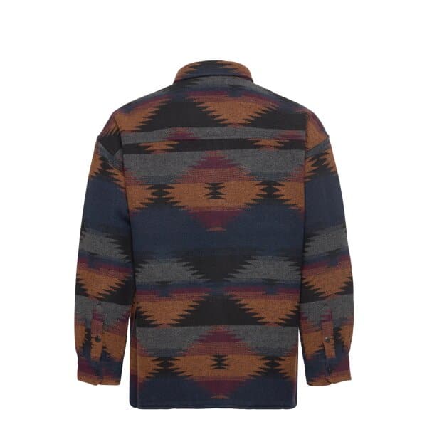 Ανδρικό Πουκάμισο OVERSHIRT WRANGLER 112341116 Μπλε Καφέ - Image 2