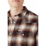 Ανδρικό Πουκάμισο WRANGLER 112341919 Καφέ Μπεζ - Image 5