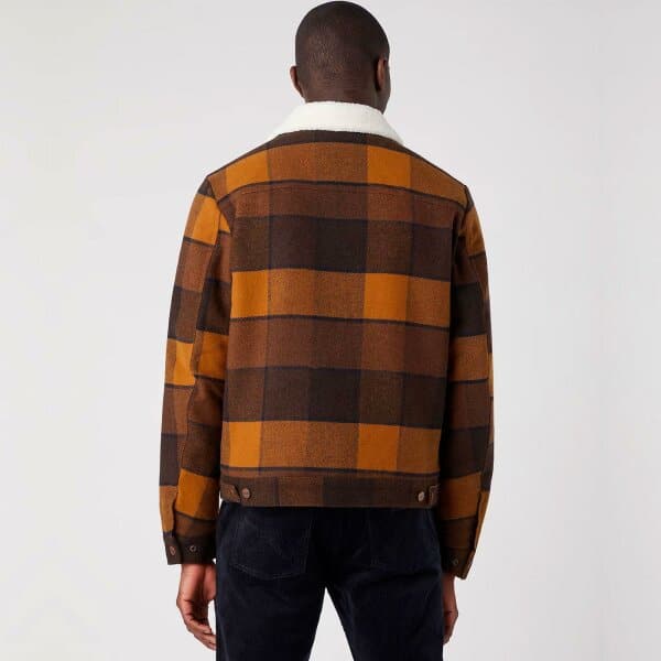 Ανδρικό Μπουφάν με Γούνα WRANGLER 112341915 Καφέ - Image 3