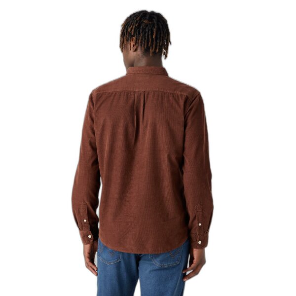 Ανδρικό Πουκάμισο Κοτλέ WRANGLER 112341011 Καφέ - Image 3