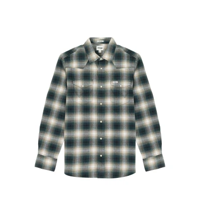 Ανδρικό Πουκάμισο WRANGLER 112341164 Πράσινο Μπέζ