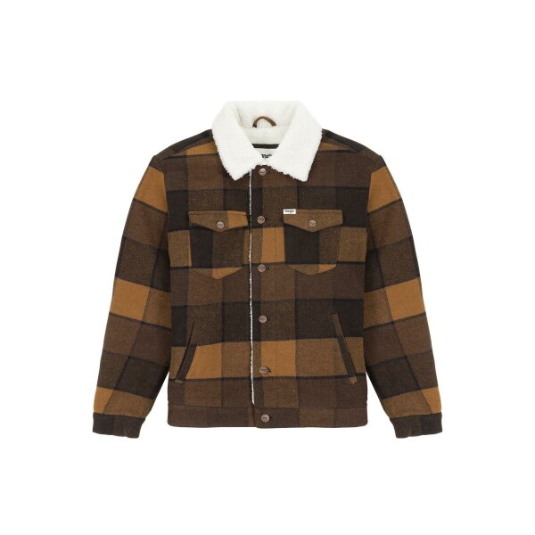 Ανδρικό Μπουφάν με Γούνα WRANGLER 112341915 Καφέ - Image 2