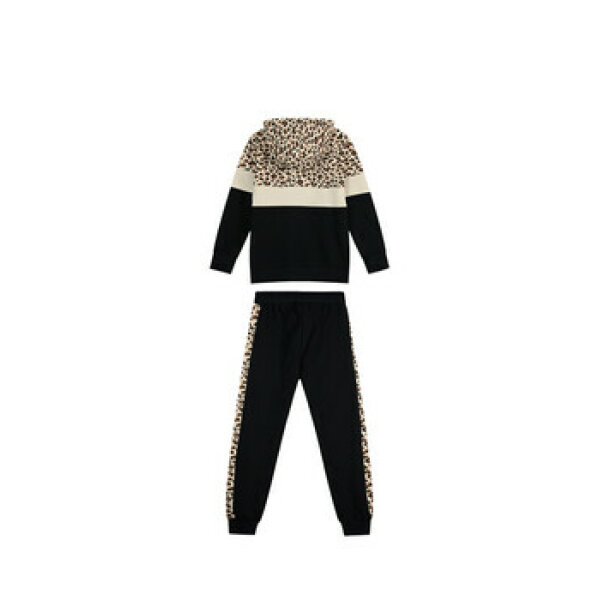 Φόρμα φούτερ λεοπάρ animal print με κουκούλα για κορίτσι ENERGIERS 16-123246-0 - Image 2