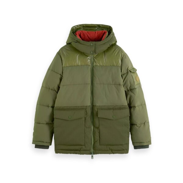 23166483-FNT Ανδρικό Μπουφάν SCOTCH & SODA 174395 Χακί - Image 1