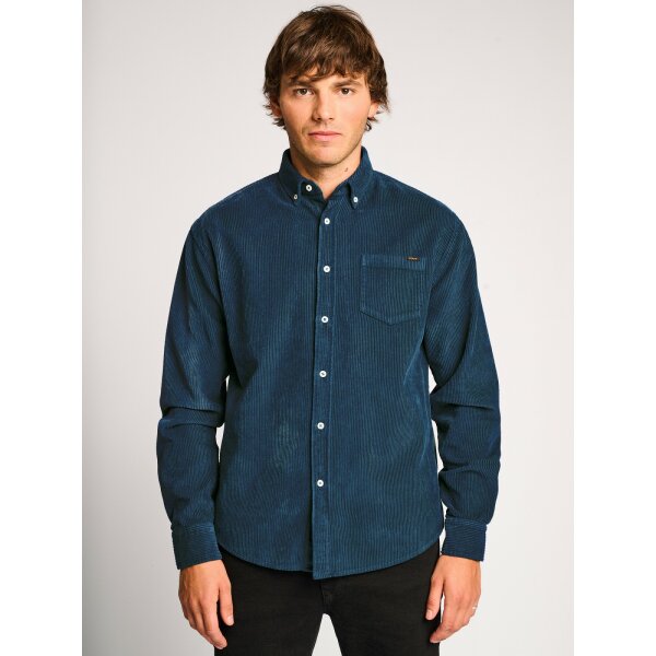 Ανδρικό Πουκάμισο Κοτλέ STAFF STANTON 61-008.050 Μπλε - Image 1