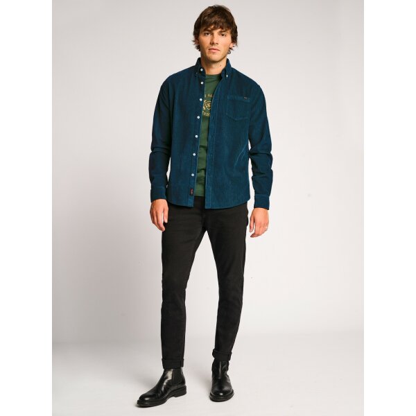 Ανδρικό Πουκάμισο Κοτλέ STAFF STANTON 61-008.050 Μπλε - Image 4