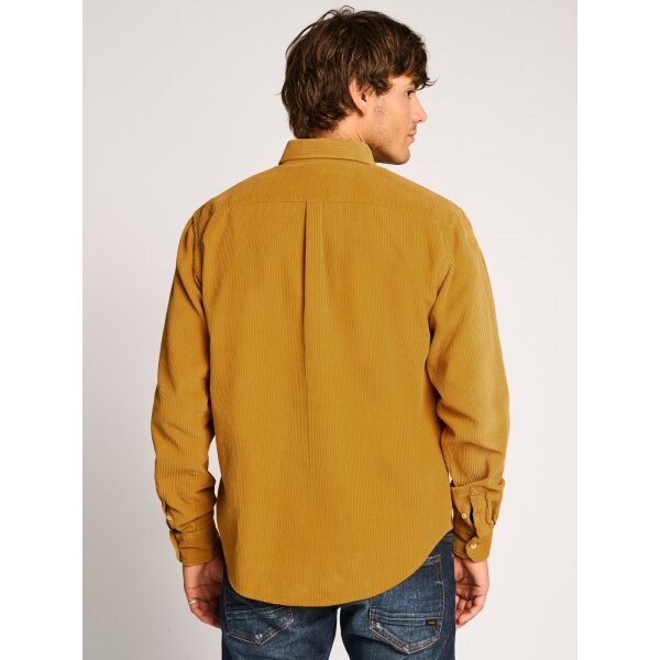 Ανδρικό Πουκάμισο Κοτλέ STAFF STANTON 61-008.050 Μουσταρδί - Image 2