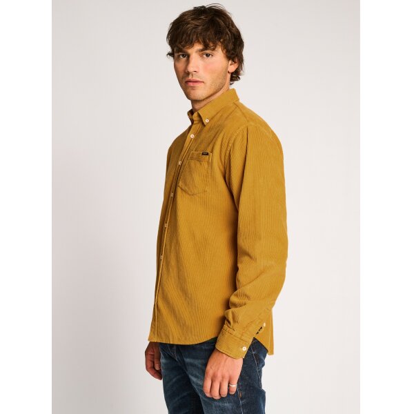 Ανδρικό Πουκάμισο Κοτλέ STAFF STANTON 61-008.050 Μουσταρδί - Image 3