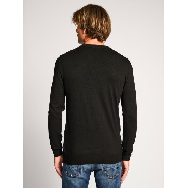 64-201.050.Ν0090-4-1200x1600 Ανδρικό Πλεκτό Λαιμόκοψη STAFF FOX 64-201.050 Μαύρο - Image 4