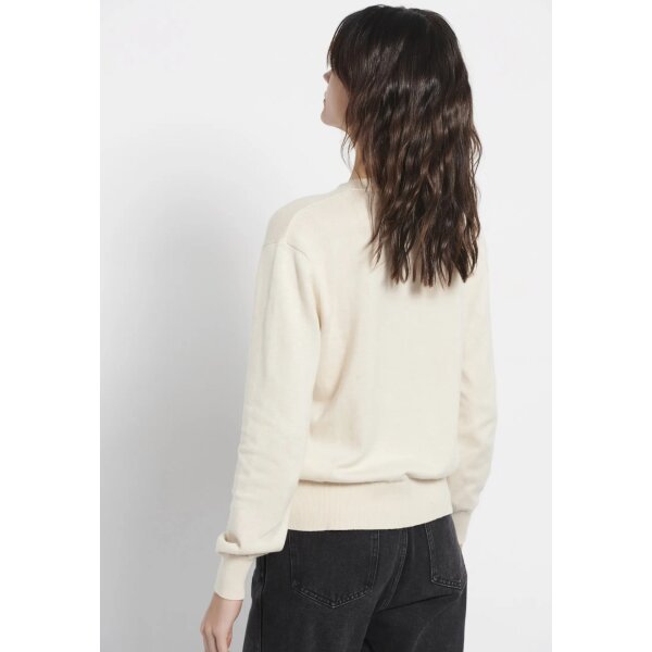 Γυναικείο Essential πουλόβερ με στρογγυλή λαιμόκοψη Εκρού FBL008-100-09 FUNKY BUDDHA - Image 5