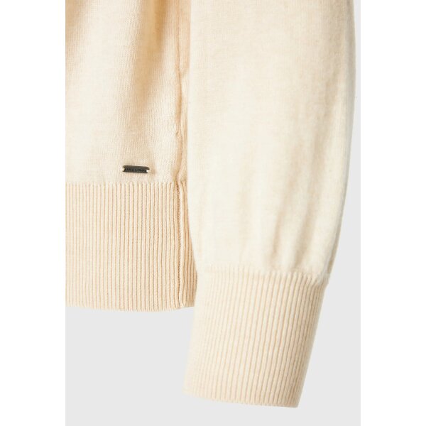 Γυναικείο Essential πουλόβερ με στρογγυλή λαιμόκοψη Εκρού FBL008-100-09 FUNKY BUDDHA - Image 2