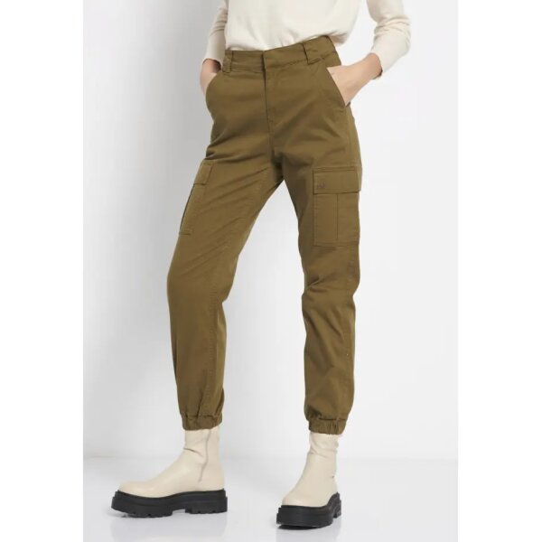 Γυναικείο cargo παντελόνι Χακί FBL008-178-02 FUNKY BUDDHA - Image 1