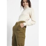 Γυναικείο cargo παντελόνι Χακί FBL008-178-02 FUNKY BUDDHA - Image 4