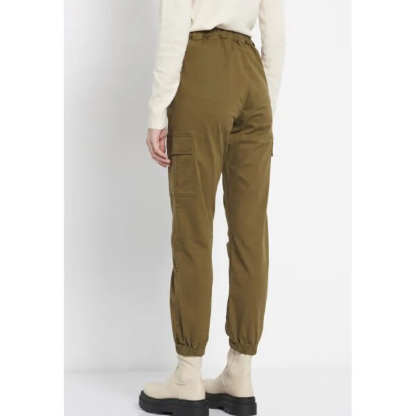 Γυναικείο cargo παντελόνι Χακί FBL008-178-02 FUNKY BUDDHA - Image 5