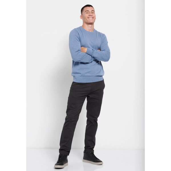 Ανδρική Πλεκτή Μπλούζα FUNKY BUDDHA FBM008-001-09 Γαλάζιο - Image 3