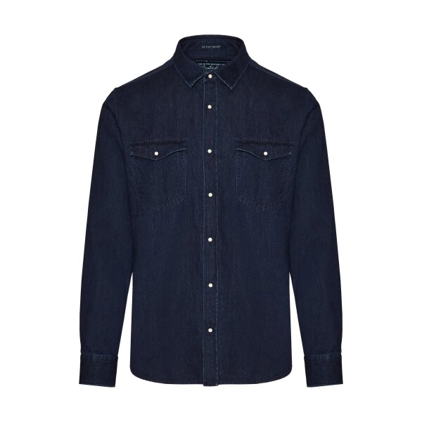 Ανδρικό Πουκάμισο Τζιν FUNKY BUDDHA FBM008-092-05 Μπλε - Image 1