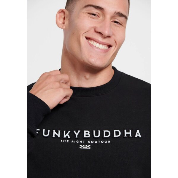 Ανδρική Φούτερ FUNKY BUDDHA FBM008-092-06 Μαύρο - Image 4