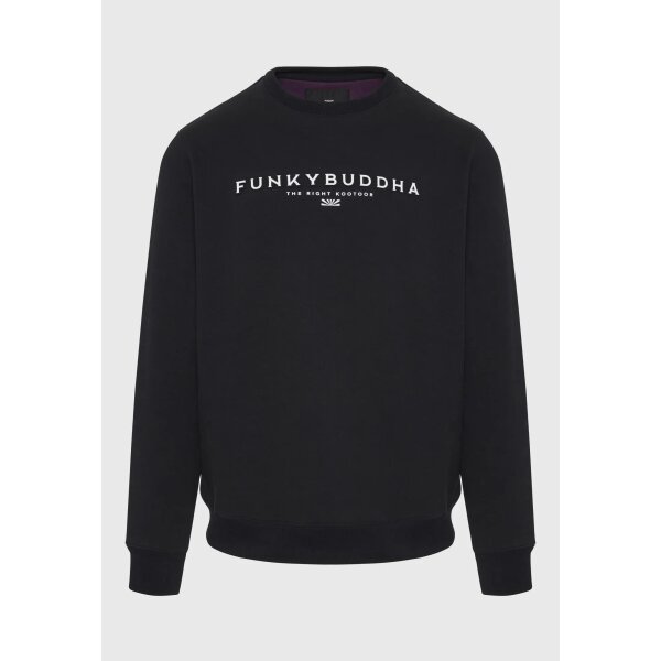 FBM008-092-06_BLACK_6 Ανδρική Φούτερ FUNKY BUDDHA FBM008-092-06 Μαύρο - Image 1