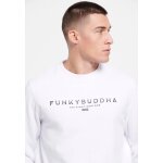 Ανδρική Φούτερ FUNKY BUDDHA FBM008-092-06 Λευκό - Image 4