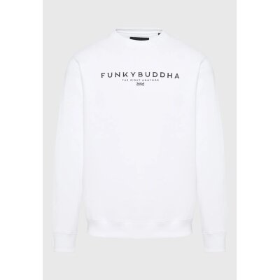 Ανδρική Φούτερ FUNKY BUDDHA FBM008-092-06 Λευκό