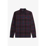 Ανδρικό Πουκάμισο FRED PERRY OXBLOOD M6573 Μπλε Μπορντώ