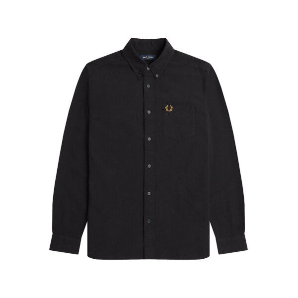 Ανδρικό Πουκάμισο FRED PERRY OXFORD M5516 Μαύρο - Image 3